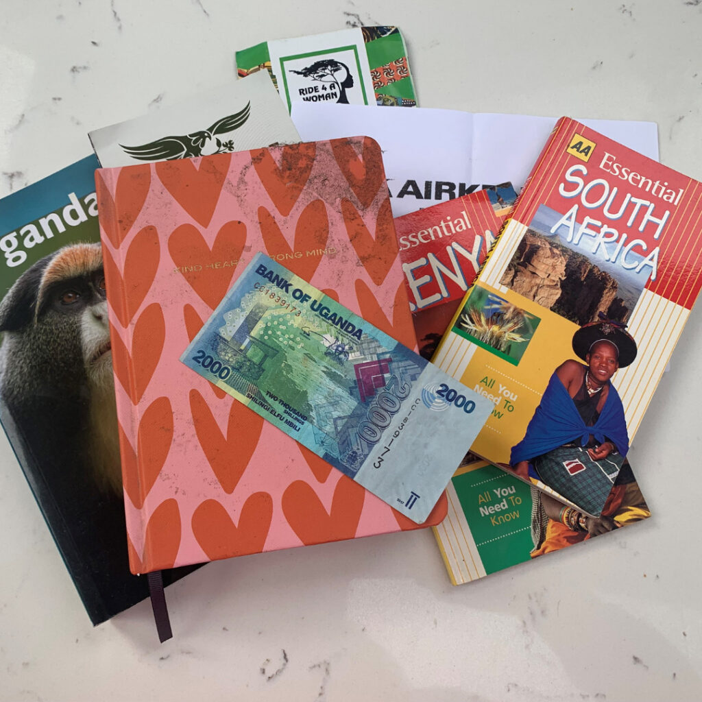 Journals and travel guides