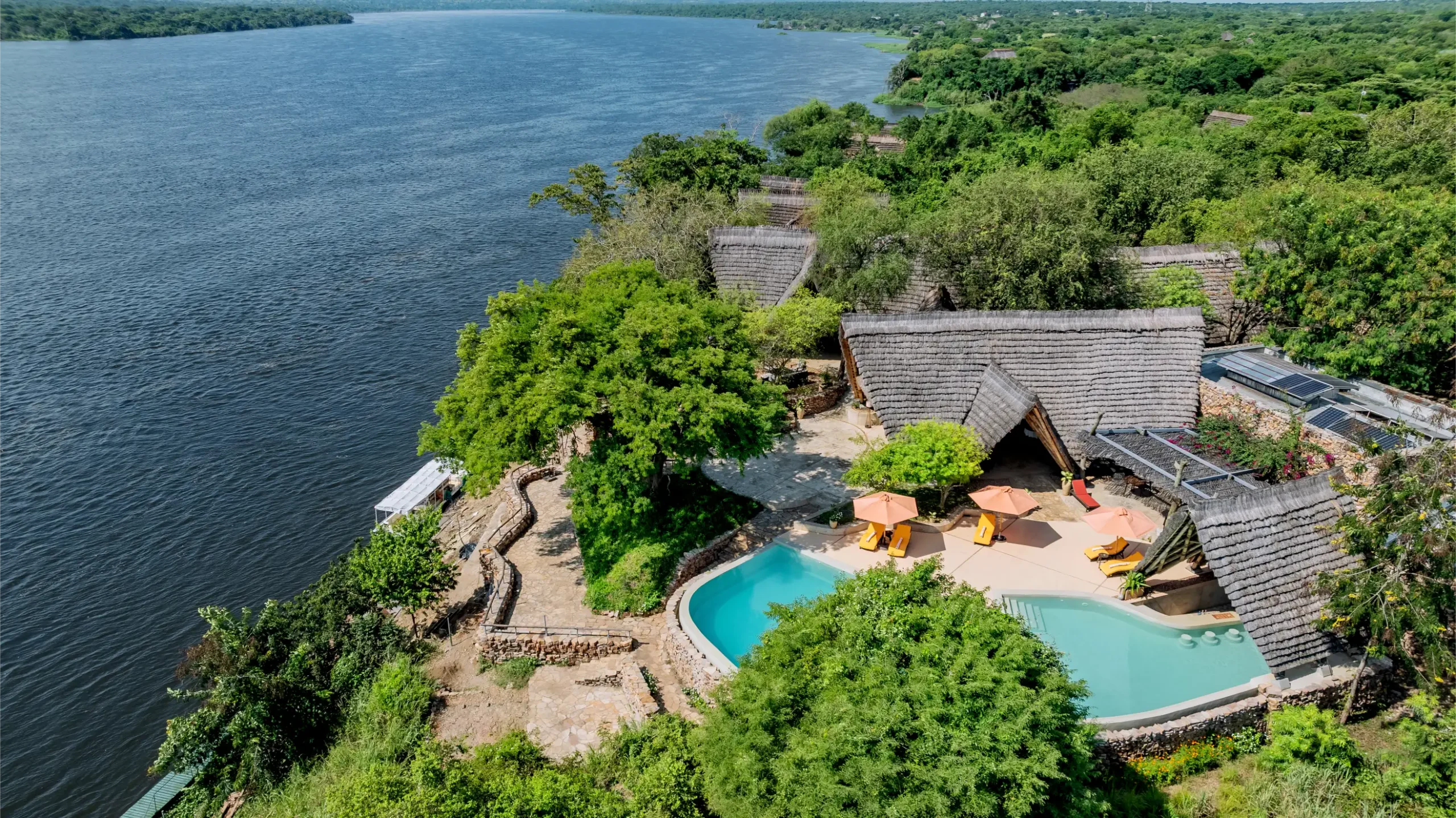 Nile Safari Lodge beside the River Nile in Murchison Falls